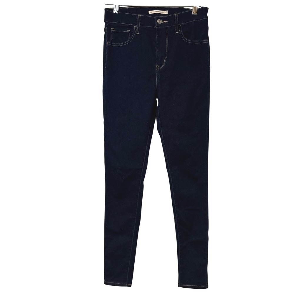 Levi's 720โ High Rise Super Skinny Women 27 Dark Indigo Stretch Denim Jeans